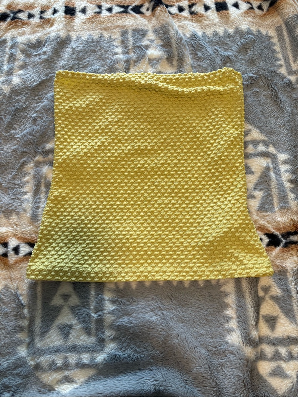 Green Textured Women’s tube top
